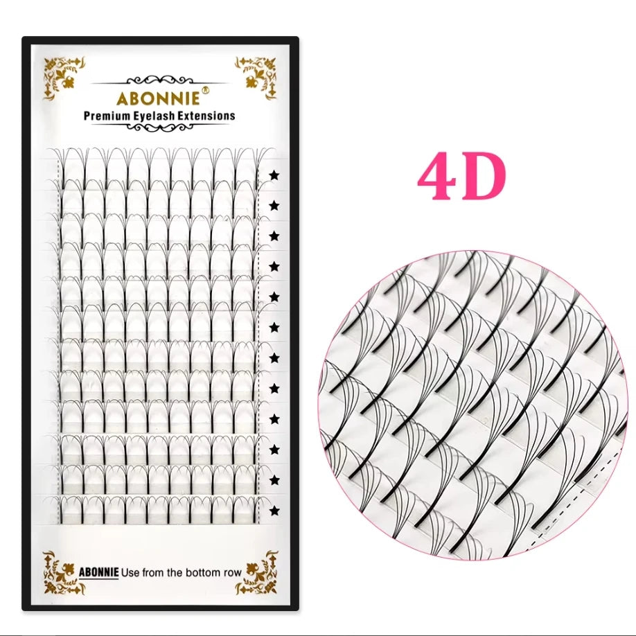 ABONNIE 3D/4D/5D/6D Long Stem Short Stem Premade Fans Russian Volume Eyelashes Extension Mink Lashes Individual Lash Extensions