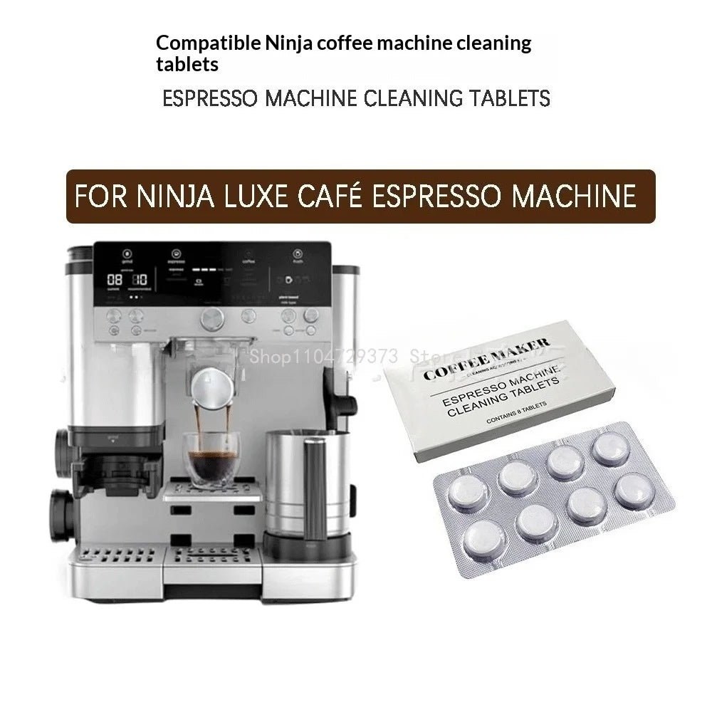 8PCS Espresso Machine Cleaning Tablets For Ninja Luxe ES601/ES701 Espresso Machines Water Tank Cleaning Spare Accessories