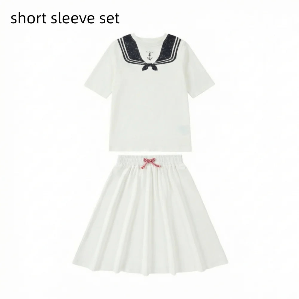 AP SS26 Nautical jersey cotton collection summer boys girls fashion casual clothing dress set shirt