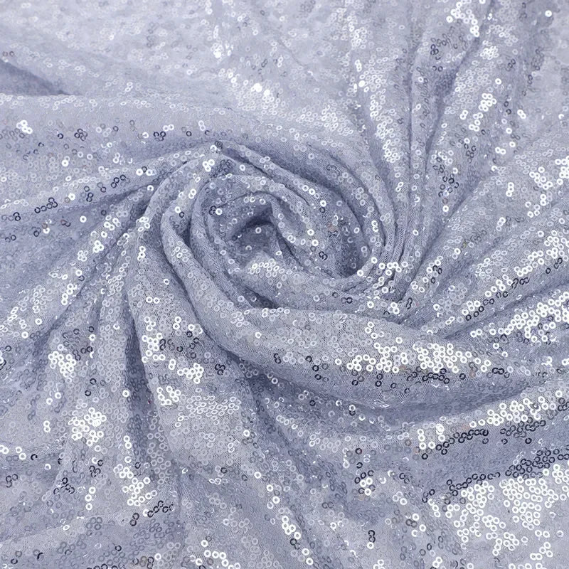 3mm Illusion Small Sequin Embroidered Fabric Stage Evening Dress Embroidered Fabric Background Tablecloth Luggage Fabric