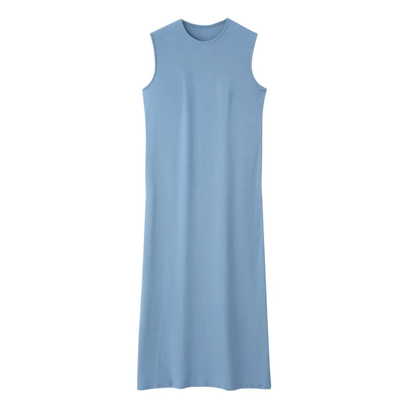 AS 2024 summer woman clothes lettuce cardigan + dress Ruffle Maxi Set nature fiber brand ribbing fabric(ship out in 1 day)