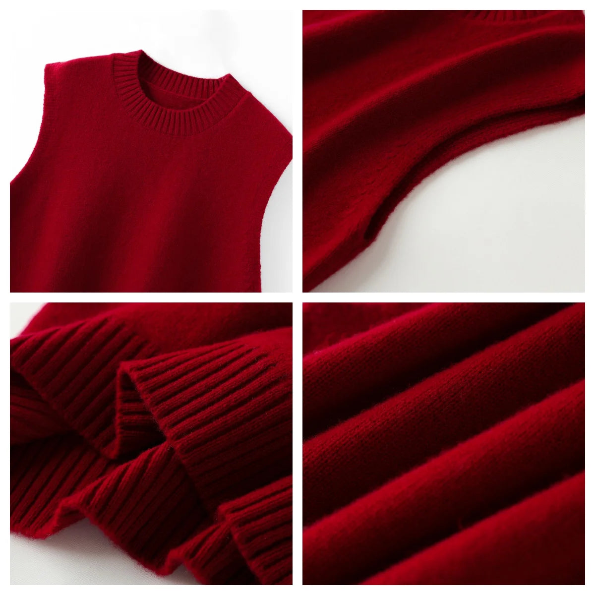 WinvyNee 2025 Women's Wool Vest O Neck Clothing Casual Warm Outerwears Waistcoat Ladies Tops Knitted Sweaters Autumn C1002050