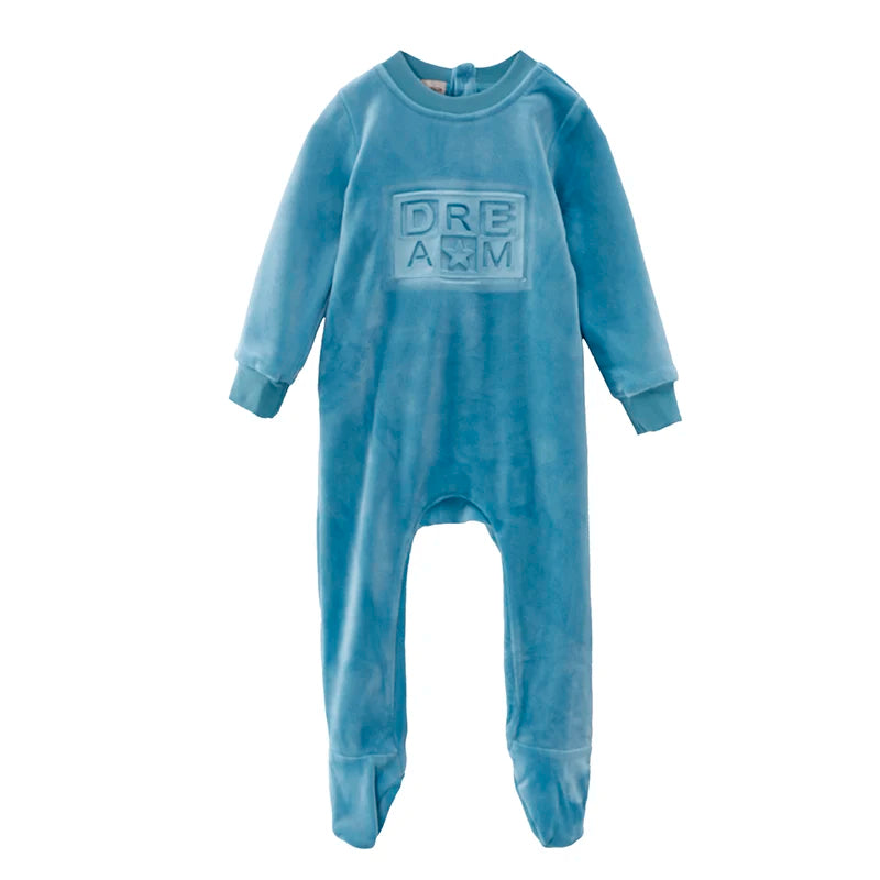 Ali Plus AW25 Kids Embossed Velour Boy And Girl Set Baby Stretchy