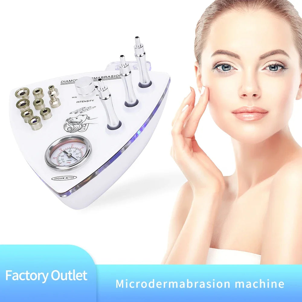 Wholesale Facial Microdermabrasion Machine Diamond Tip Dermabrasion Devices Skin Exfoliation Vacumtherapy Wrinkle Beauty Tool