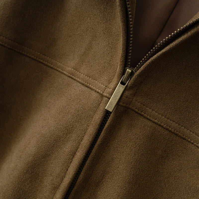 2025 Fall / Autumn Winter New Women Fashion Suede Basic Jacket Basic Blazer