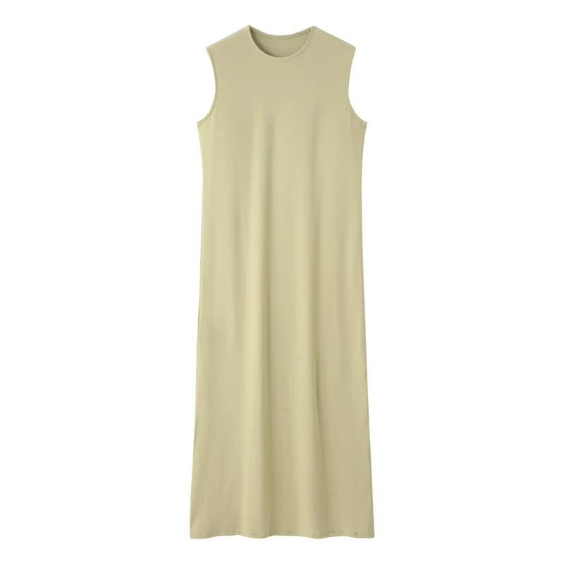 AS 2024 summer woman clothes lettuce cardigan + dress Ruffle Maxi Set nature fiber brand ribbing fabric(ship out in 1 day)