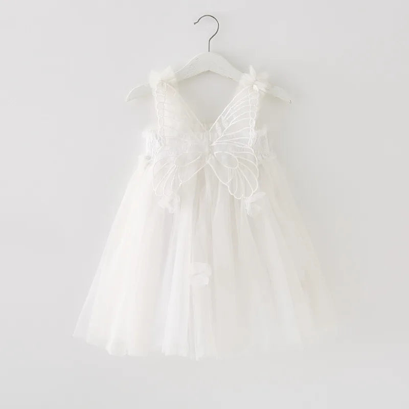 Baby Gauze Butterfly Suspender dress wing tutu Leisure and lovely Girl's skirt 0-6 years old