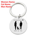 Personalised Family Name Keychain – Custom Engraved Stainless Steel Gift