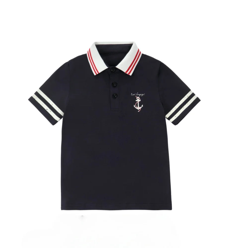AP SS26 Nautical jersey cotton collection summer boys girls fashion casual clothing dress set shirt