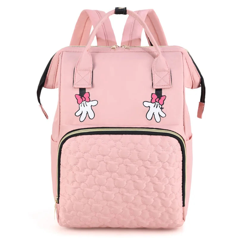 Personalised Embroidery Name Mummy Backpack – Large Capacity Multi-Compartment Travel Bag