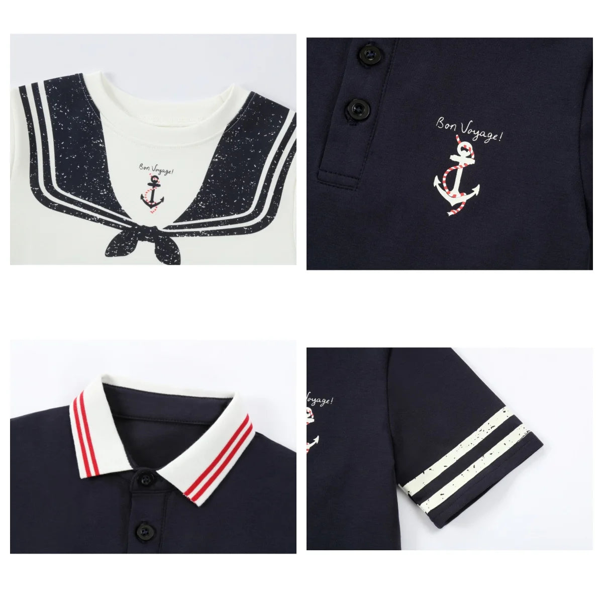 AP SS26 Nautical jersey cotton collection summer boys girls fashion casual clothing dress set shirt