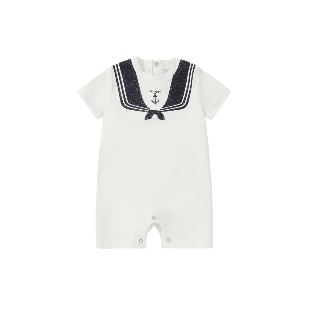 AP SS26 Nautical jersey cotton collection summer boys girls fashion casual clothing dress set shirt
