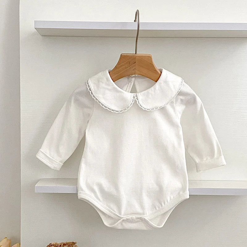 Christmas Newborn Kids Baby Girls Embroidered Rabbit Sweet New Year Gift Princess Rompers Infant New Baby Girls Rompers Clothes