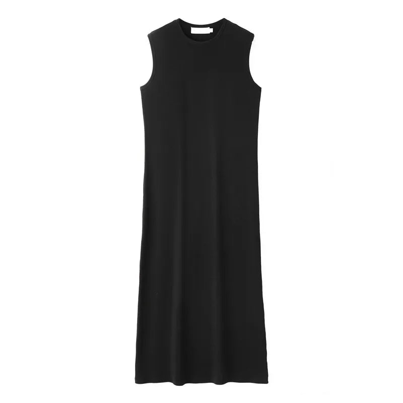 AS 2024 summer woman clothes lettuce cardigan + dress Ruffle Maxi Set nature fiber brand ribbing fabric(ship out in 1 day)