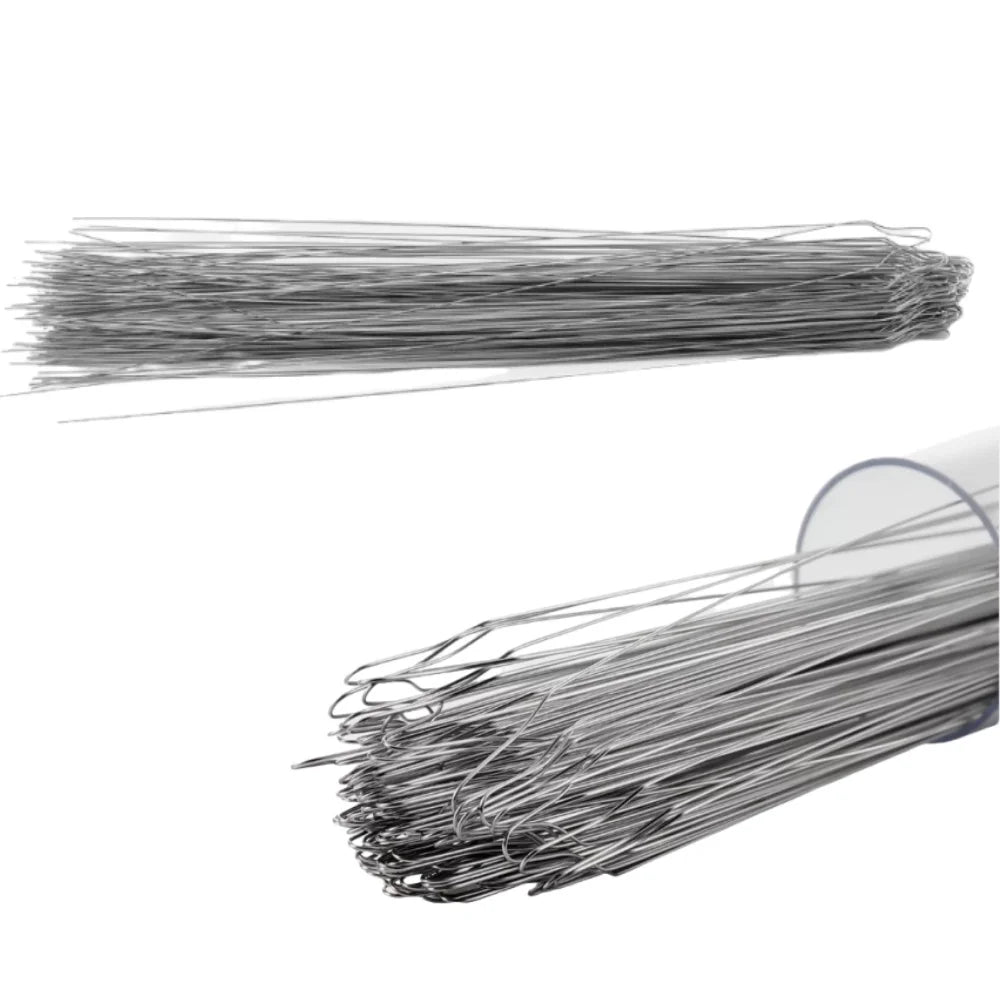 100Pcs/Pack Dental Orthodontic Kobayashi Wire Preformed Ligature Wire  Long Short Twist Weld 0.008-0.014 for Metal Bracket Brace