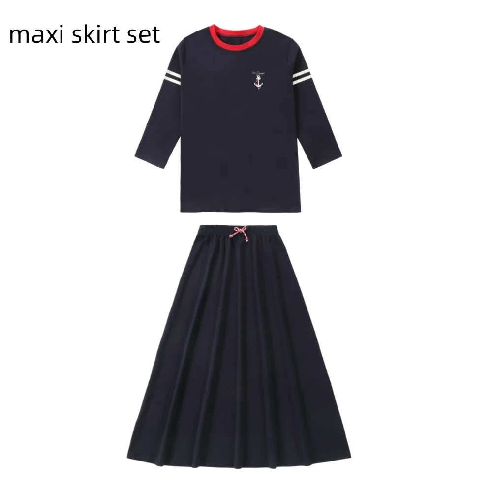 AP SS26 Nautical jersey cotton collection summer boys girls fashion casual clothing dress set shirt