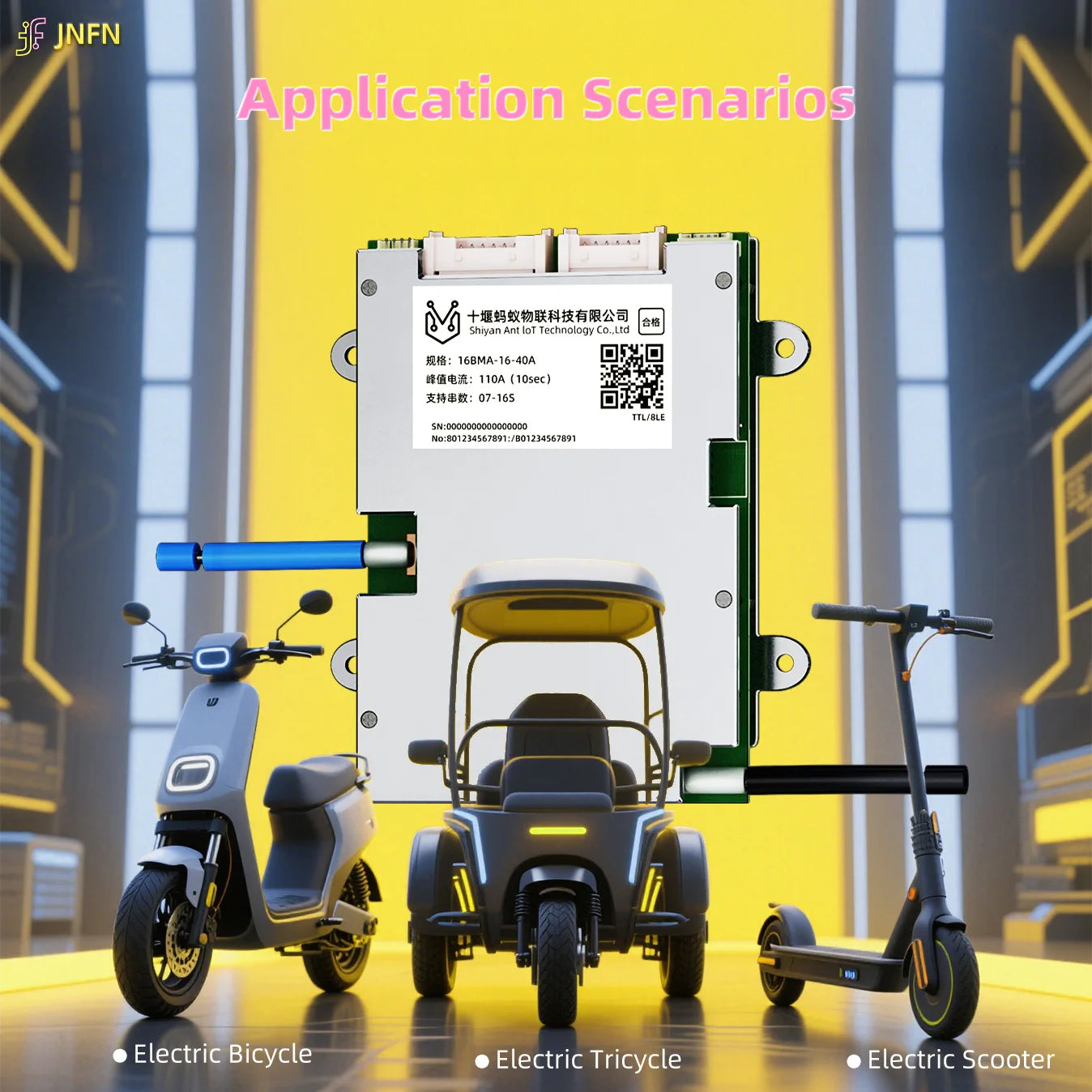 ANT Smart BMS 4S-24S 16S 40A Lifepo4 BMS 10S 13S 48V 30A Li-ion BMS 20S NMC LFP for E-bike E-scooter with Bluetooth Balance BMS