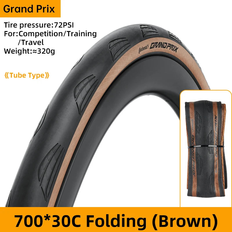 Continental Grand Prix Road Bicycle Tire Anti Puncture Tubeless/Tube Tire 700x25C/28C/30C/32C Black Chili Road Bike Tires