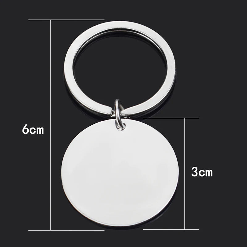 Personalised Family Name Keychain – Custom Engraved Stainless Steel Gift