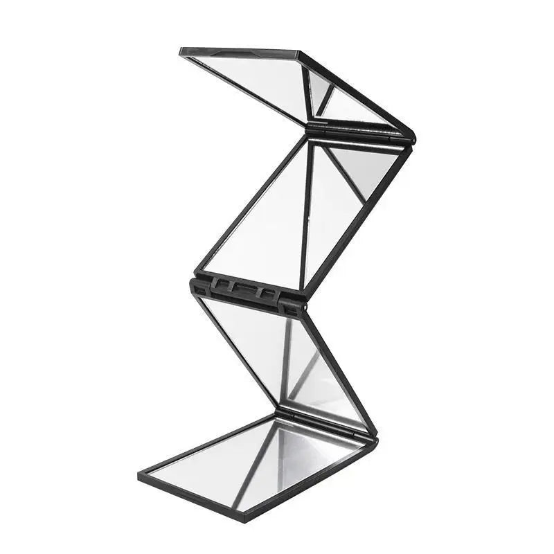 4 Way Mirror 360 Degree Handheld Desktop Portable Foldable Makeup Mirror For Self Hair Cutting Makeup Mirror Beauty Tool