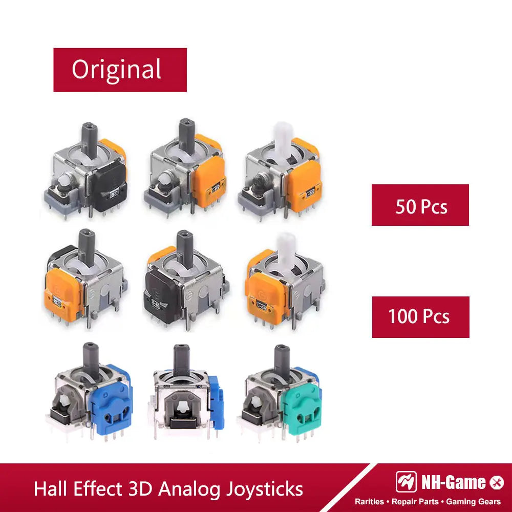 50/100pcs Enhanced Edition Hall Effect Joystick For PS5 Gamepad 3D Analog Stick Sensor Module For PS4 For Xbox Series Controller