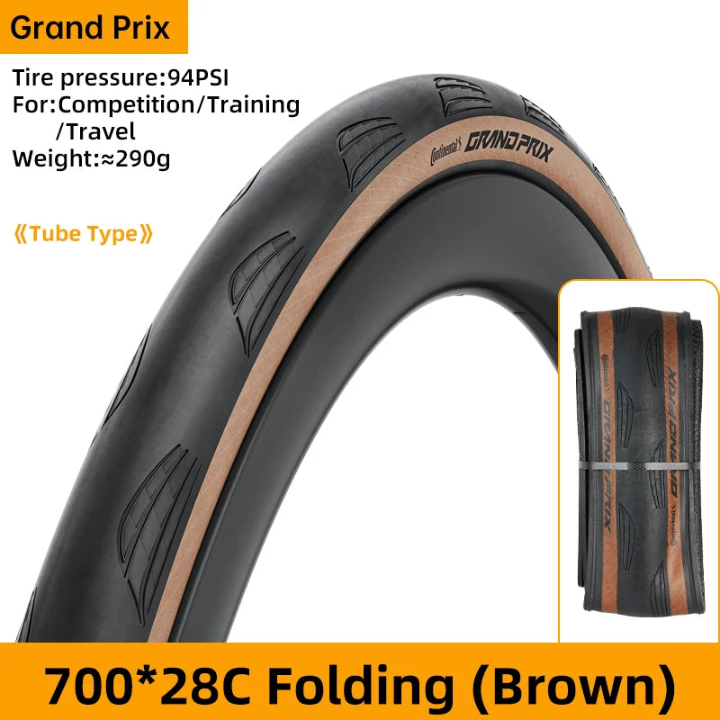 Continental Grand Prix Road Bicycle Tire Anti Puncture Tubeless/Tube Tire 700x25C/28C/30C/32C Black Chili Road Bike Tires
