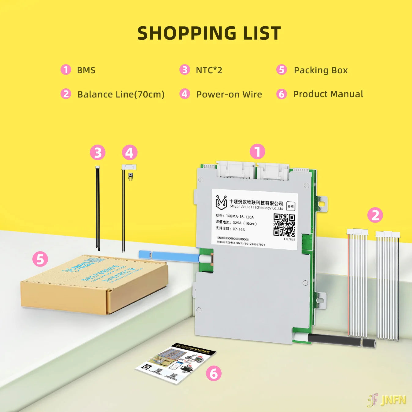 ANT Smart BMS 4S-24S 16S 40A Lifepo4 BMS 10S 13S 48V 30A Li-ion BMS 20S NMC LFP for E-bike E-scooter with Bluetooth Balance BMS